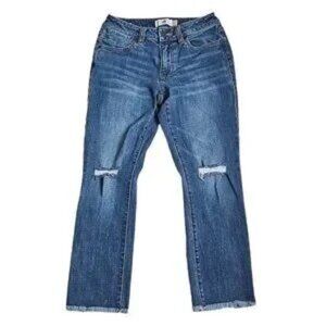 Women's - Cabi Cropped High Straight Distressed Jeans, Size 0